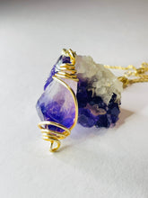 Load image into Gallery viewer, Amethyst crystal point necklace