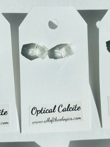 Optical Clear Calcite Studs