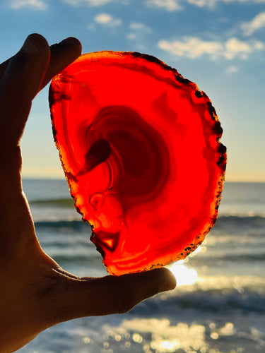 Red Agate Slice