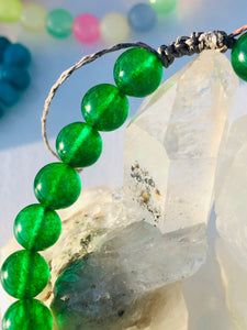 Green Jade Hemp Bracelet