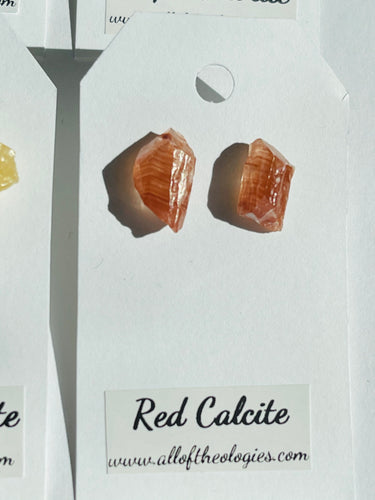 Red Calcite Studs