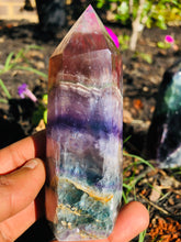 Load image into Gallery viewer, Banded Rainbow Fluorite Tower