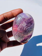 Load image into Gallery viewer, Rainbow Fluorite Palm Stone