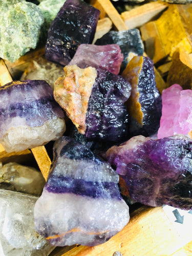 Rainbow Fluorite Rough