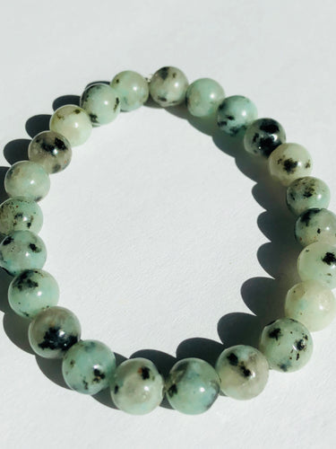 Kiwi Agate Bracelet