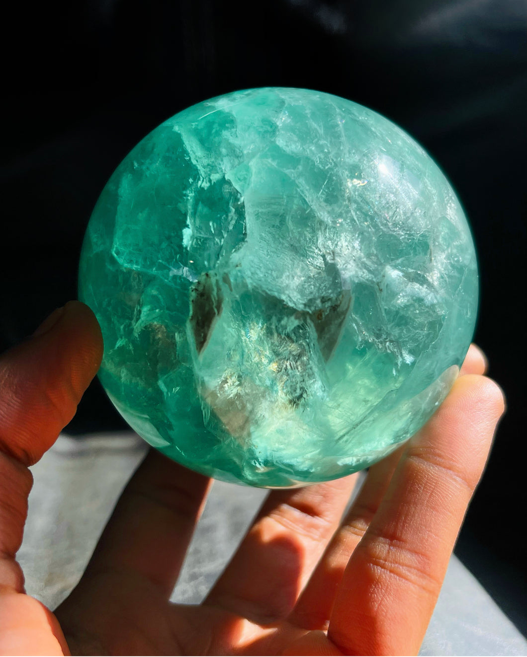 Green Fluorite Meditation sphere