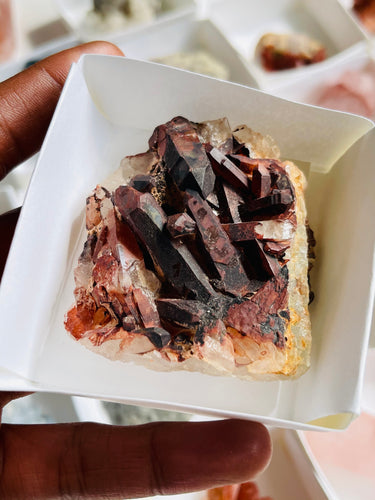 Red & Black Quartz Cluster