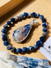Load image into Gallery viewer, Blue Sodalite cabochon pendant