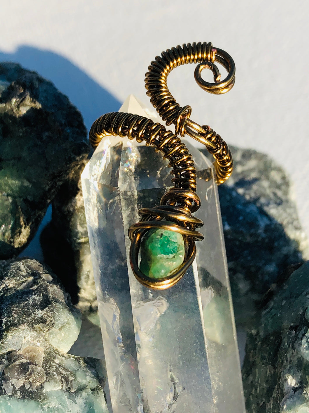 Emerald Serpent Ring