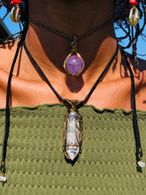 Load image into Gallery viewer, Amethyst Crystal Ball Necklace