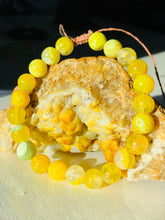 Load image into Gallery viewer, Yellow Agate Hemp bracelet