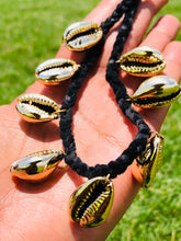 Load image into Gallery viewer, Golden Cowry Shell Choker