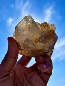 Natural Citrine Quartz Cluster