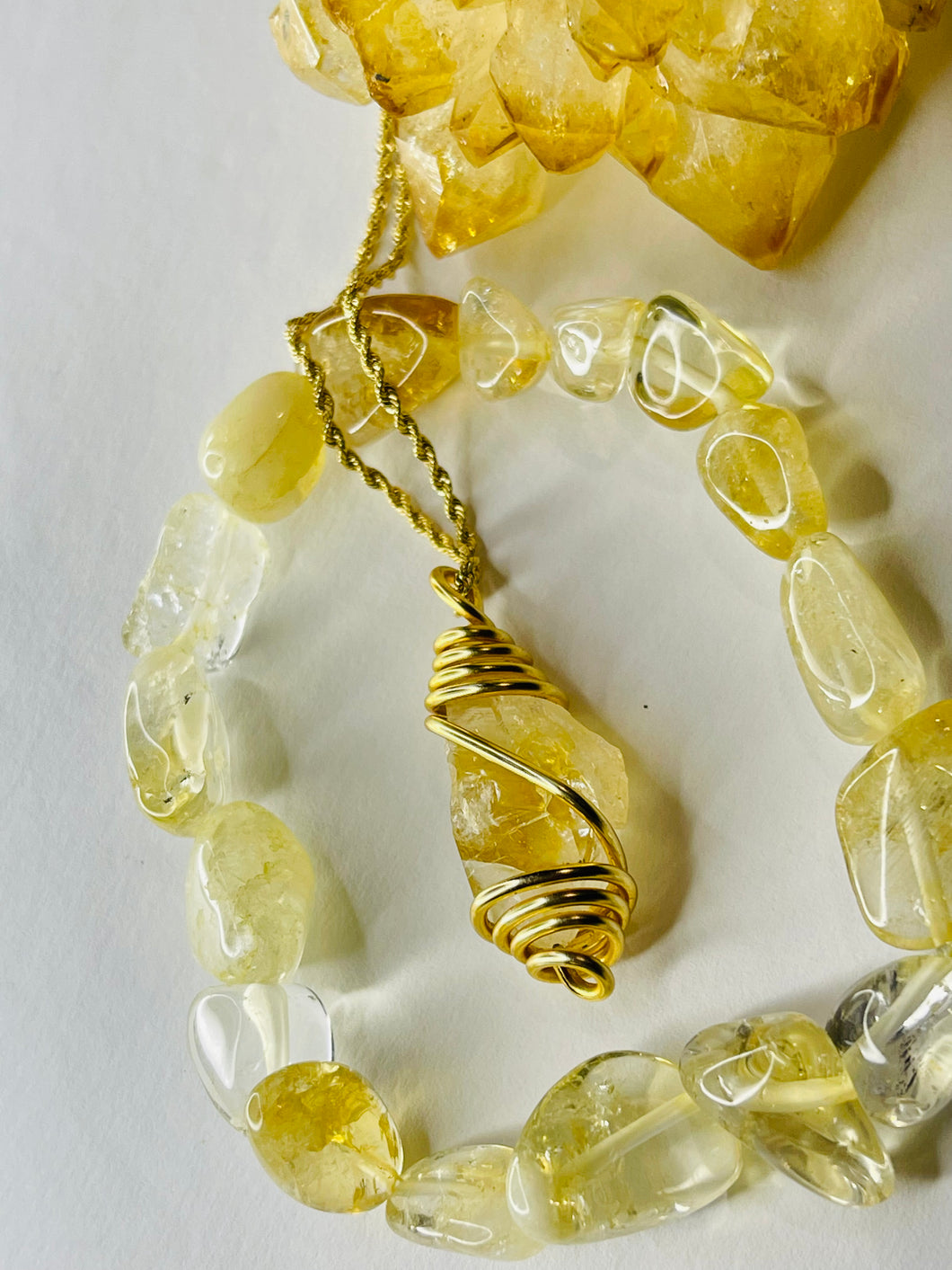Golden Healer Quartz necklace