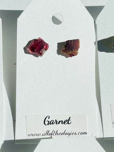 Garnet Studs