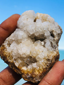 Clear Quartz/Calcite Geode
